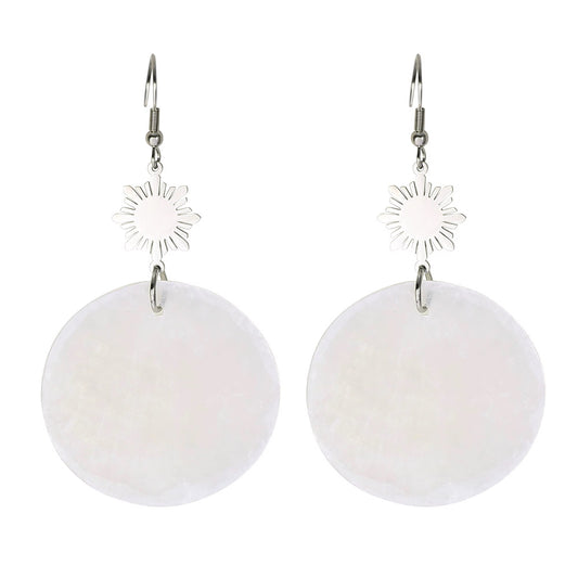 Philippine Sun Statement Capiz Shell Earrigs
