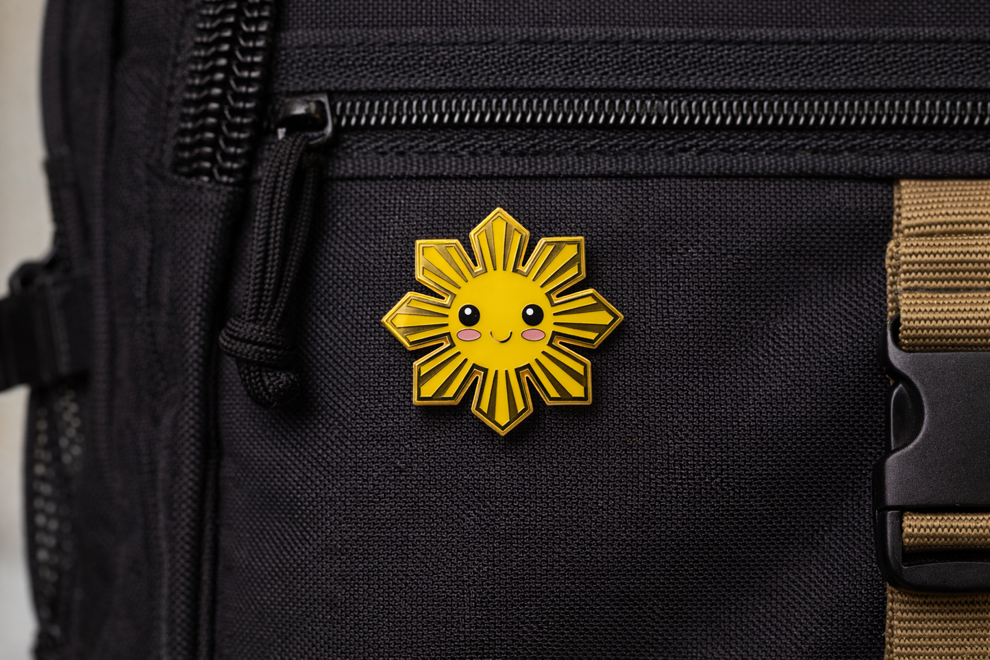 Philippine Sun Smile Enamel Pin