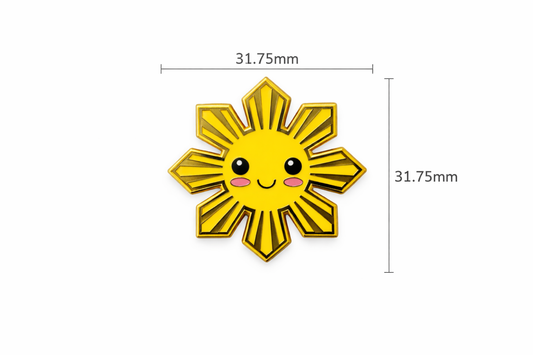 Philippine Sun Smile Enamel Pin