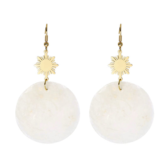 Philippine Sun Statement Capiz Shell Earrigs