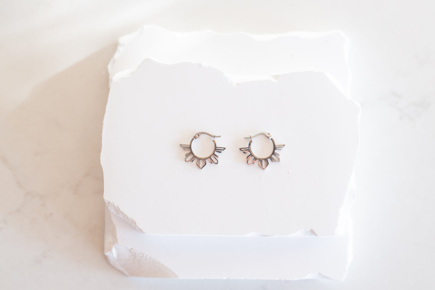 Philippine Sun Mini Hoop Earrings