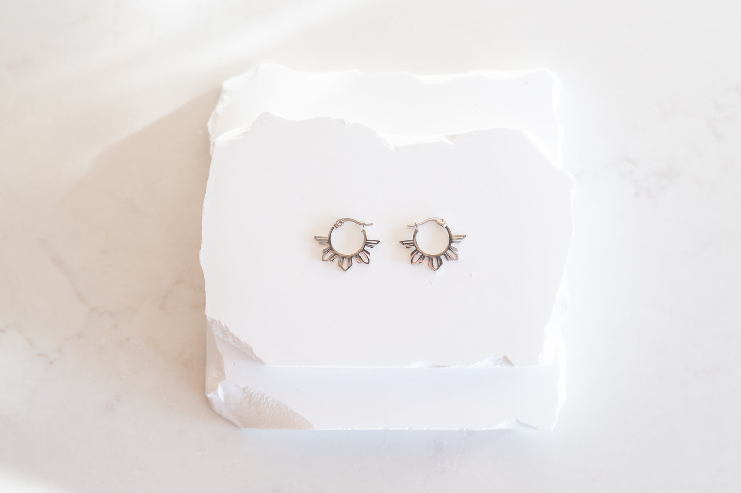 Philippine Sun Mini Hoop Earrings