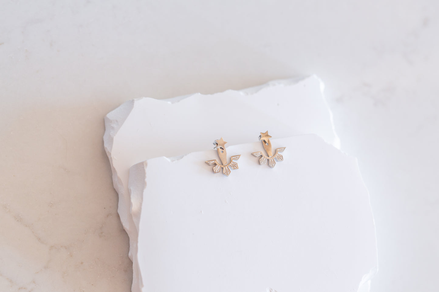 Filipino Sun & Star Adjustable Ear Jacket Earrings