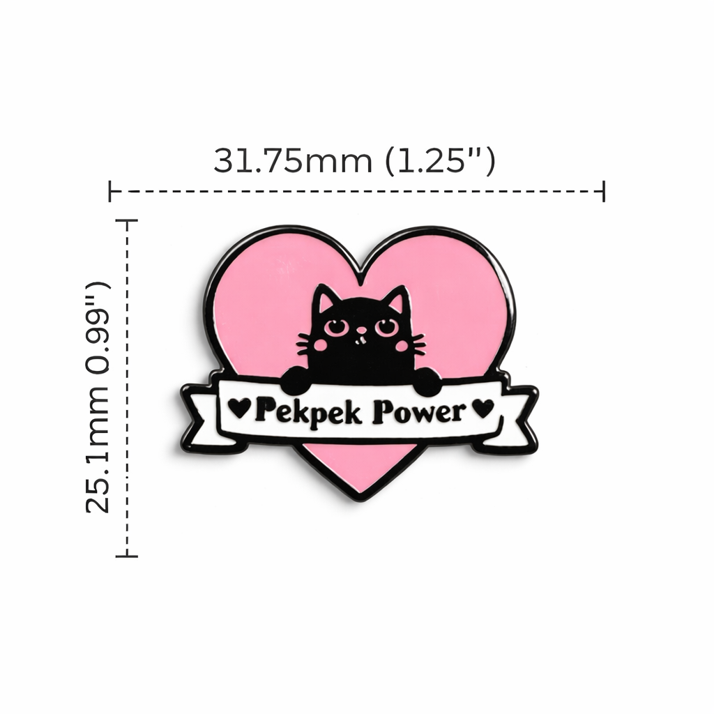 Pekpek Power Enamel Pin