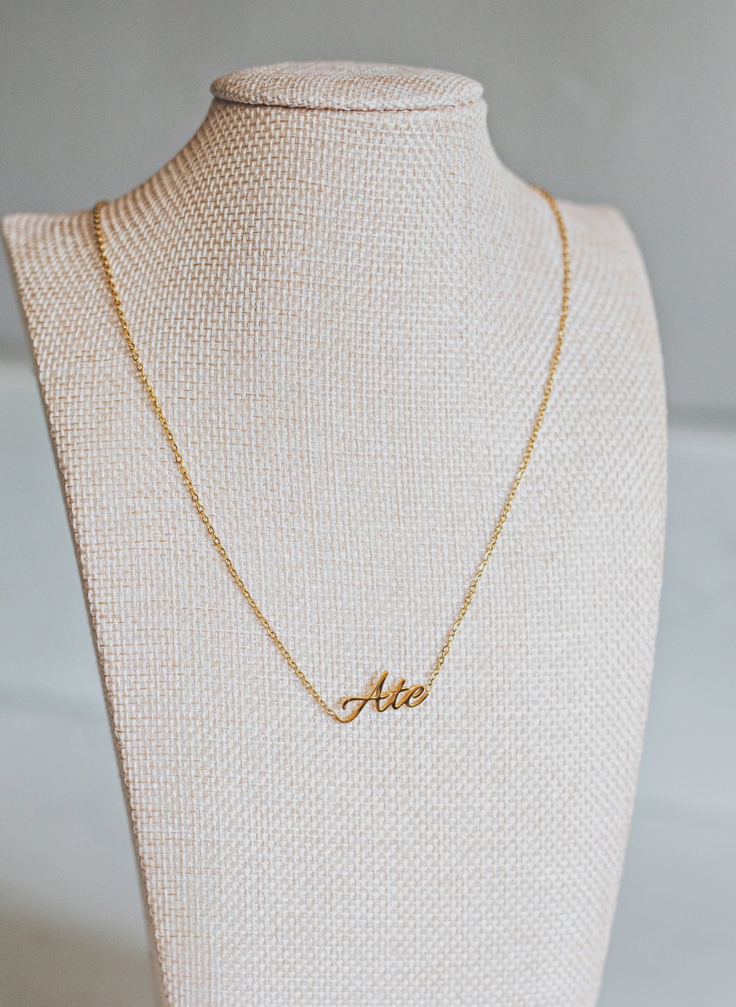 Script Ate "Sister" Tagalog Necklace