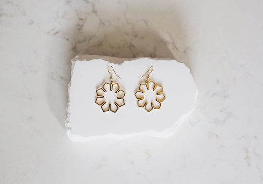 Philippine Sun Outline Dangle Earrings